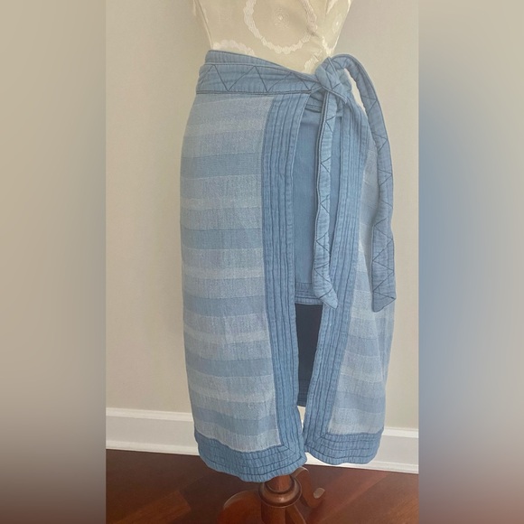 Free People Wrap-around Midi-mini Skirt Size 8 - Picture 7 of 10